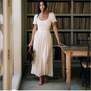 READ- Christy Dawn Scarlet Dress in Eggshell